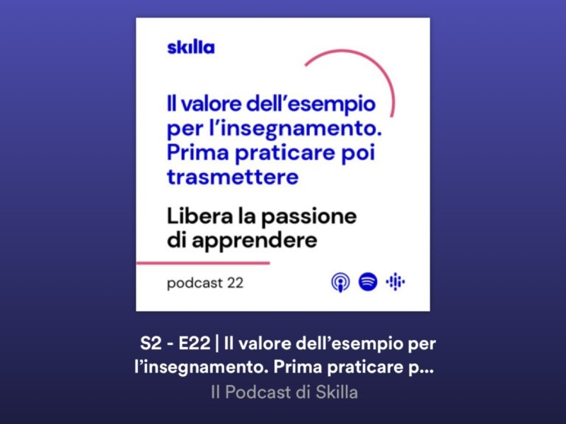 Il valore dell’esempio per l’insegnamento. Prima praticare poi trasmettere