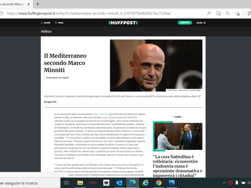 Huffington Post - Il Mediterraneo secondo Marco Minniti