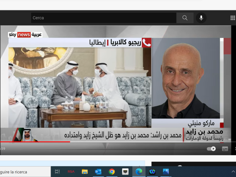 Sky News Arabia - Intervento del Presidente Marco Minniti