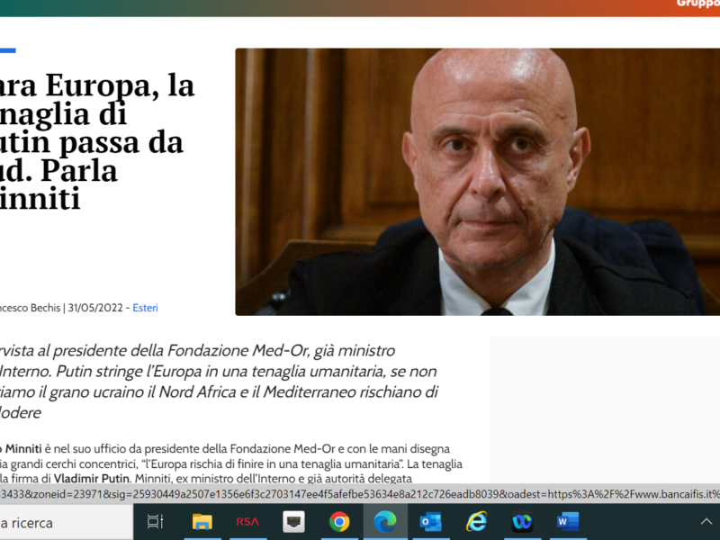 Cara Europa, la tenaglia di Putin passa da Sud. Parla Minniti