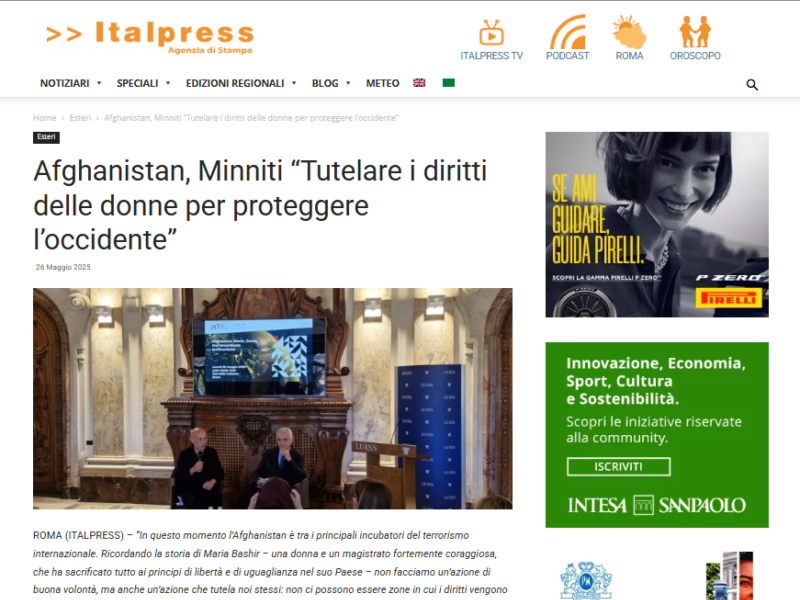 Afghanistan, Minniti “Tutelare i diritti delle donne per proteggere l’occidente”