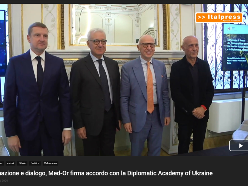 Formazione e dialogo, Med-Or firma accordo con la Diplomatic Academy of Ukraine
