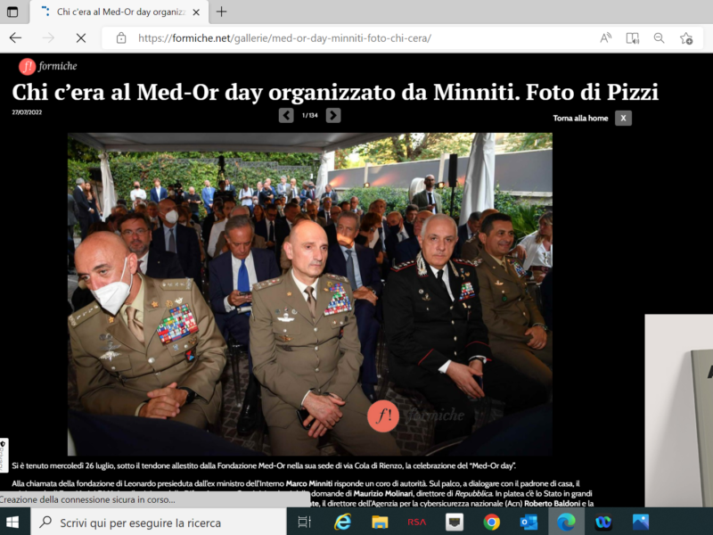 Formiche - Chi c’era al Med-Or day organizzato da Minniti. Foto di Pizzi