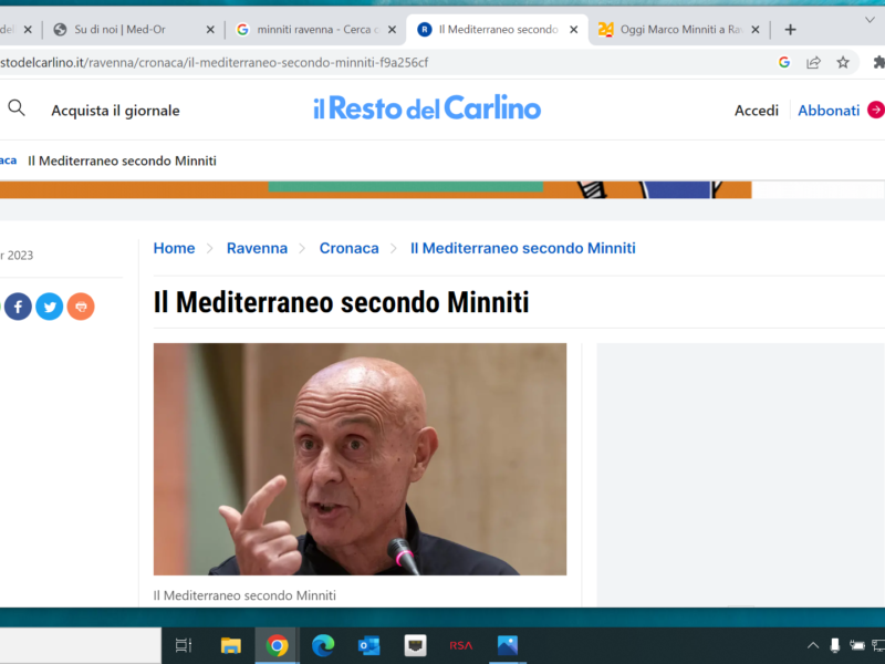 Il Resto del Carlino - Il Mediterraneo secondo Minniti