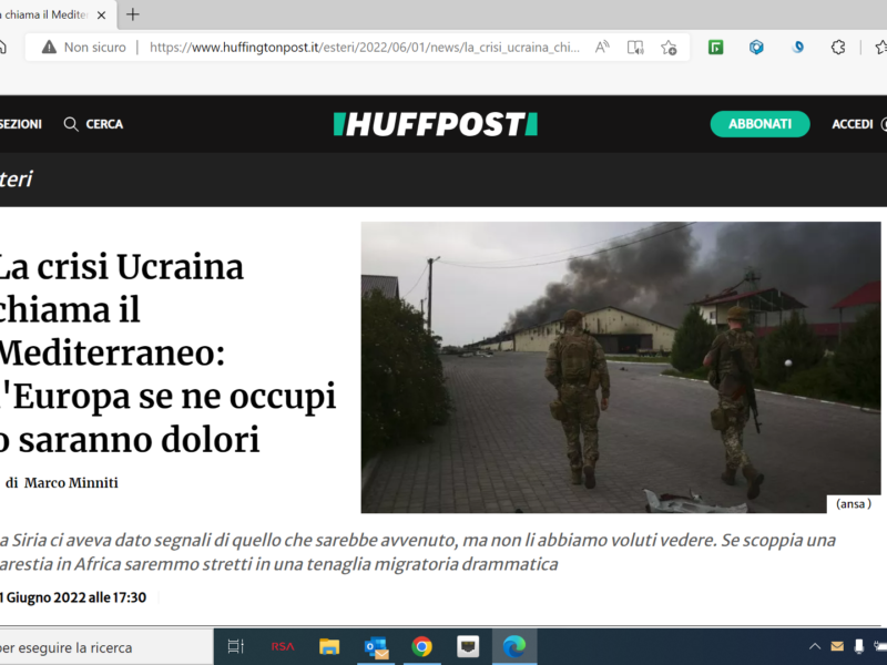 Huffington Post - La crisi Ucraina chiama il Mediterraneo: l'Europa se ne occupi o saranno dolori